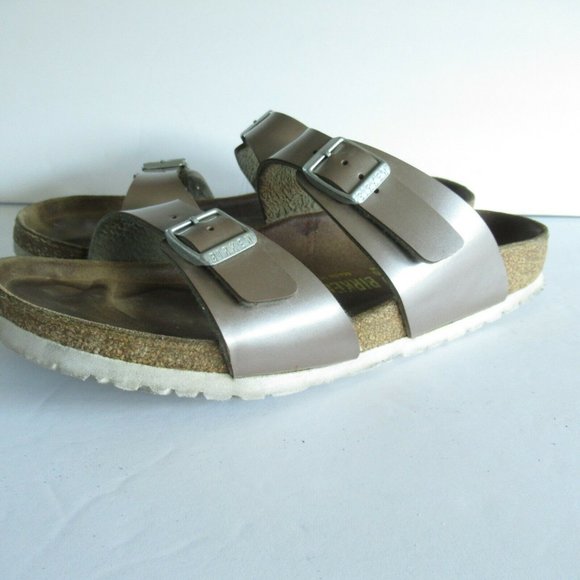 narrow slide sandals